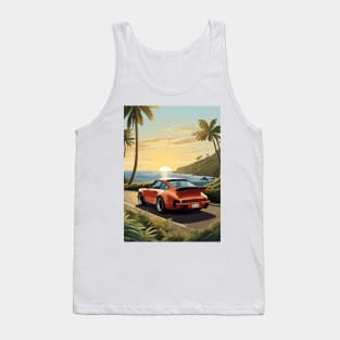 German Classic Car Poster Tank Top